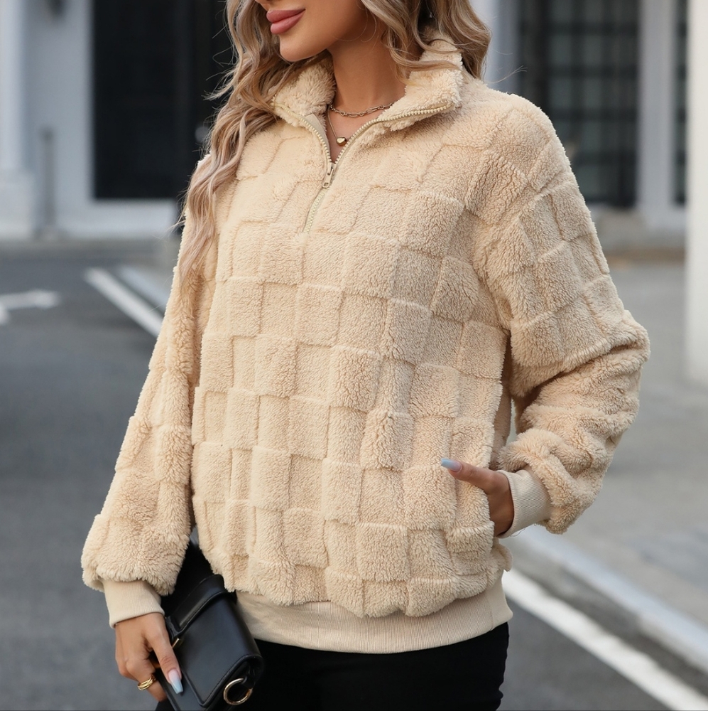 Sienna Plush Tan Pullover